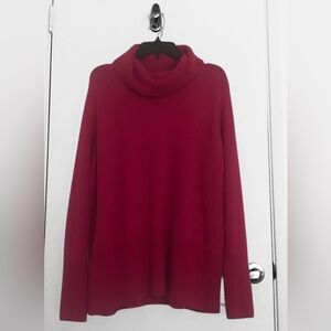 Newly Reduced, Athleta Super Soft Cowl Neck Sweater In Magenta Color Size XL
